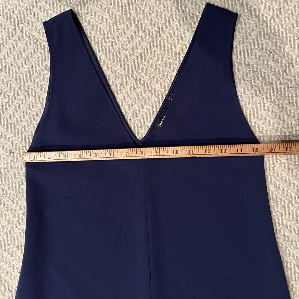 Theory Sleeveless V Neck Shift Dress - P/XS - Picture 7 of 10